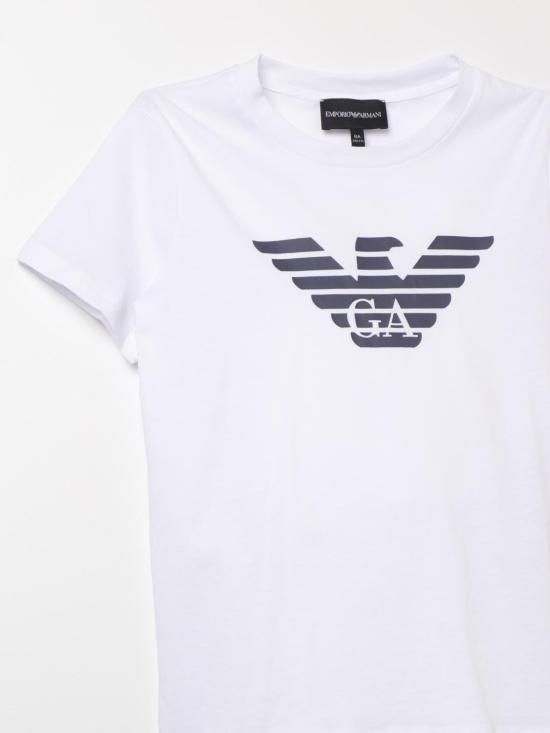 25FW [키즈] 엠포리오 아르마니 티셔츠 8N4TN51JPZZ 0147 White - EMPORIO ARMANI