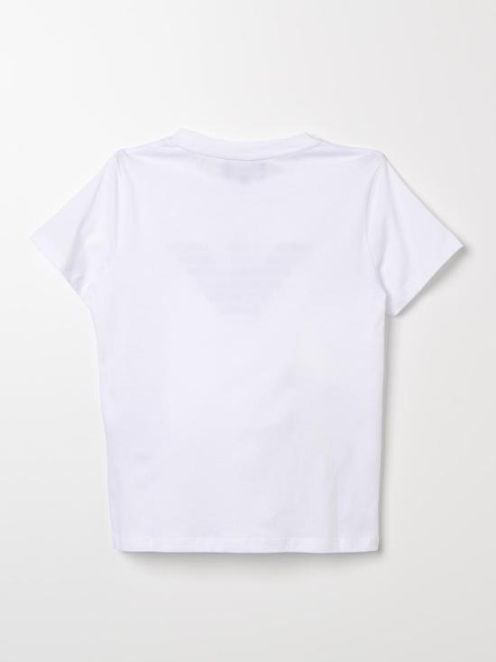25FW [키즈] 엠포리오 아르마니 티셔츠 8N4TN51JPZZ 0147 White - EMPORIO ARMANI