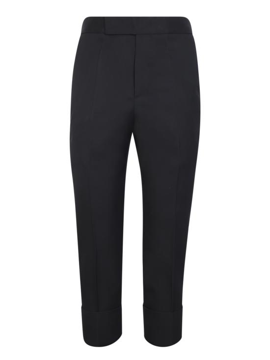  사피오 스트레이트 팬츠 N7 GABARDINE NERO Black