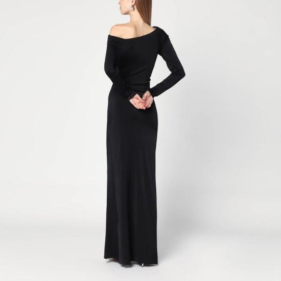 25FW 빅토리아 베컴 롱 원피스 1325WDR006575ACO BLK BLACK - VICTORIA BECKHAM