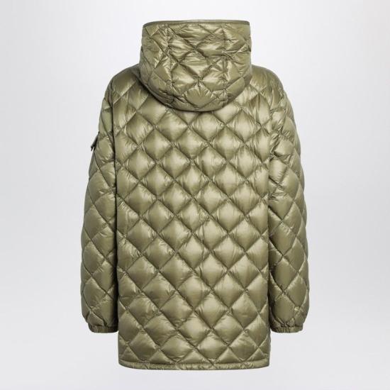 25FW 몽클레어 다이아몬드 퀼티드 후드 쇼트 다운 자켓  2F00013595ZZ 80T GREEN - MONCLER
