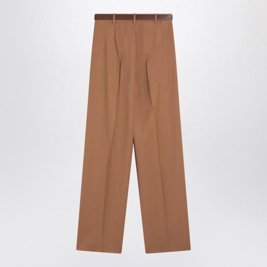 25FW 막스마라 스튜디오 스트레이트 팬츠 BERGAMOWO 026 BROWN - MAX MARA STUDIO