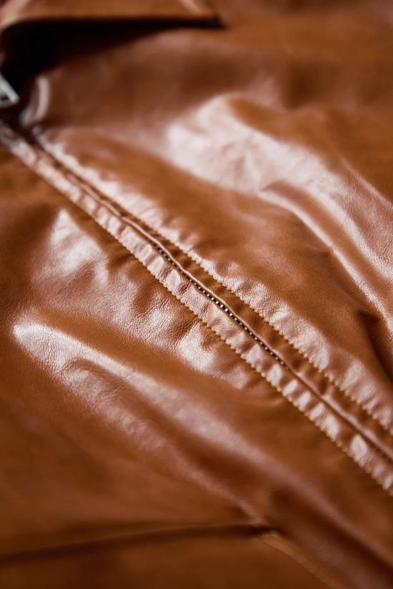 25FW MM6 메종마르지엘라 인조 가죽 재킷 SH0AM0065M35465 188 CARAMEL - MM6 MAISON MARGIELA