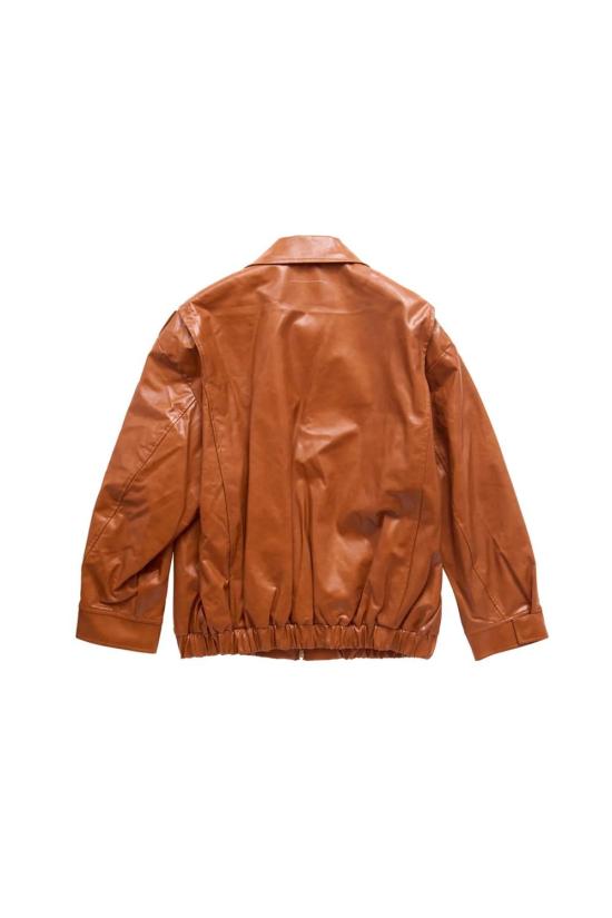 25FW MM6 메종마르지엘라 인조 가죽 재킷 SH0AM0065M35465 188 CARAMEL - MM6 MAISON MARGIELA
