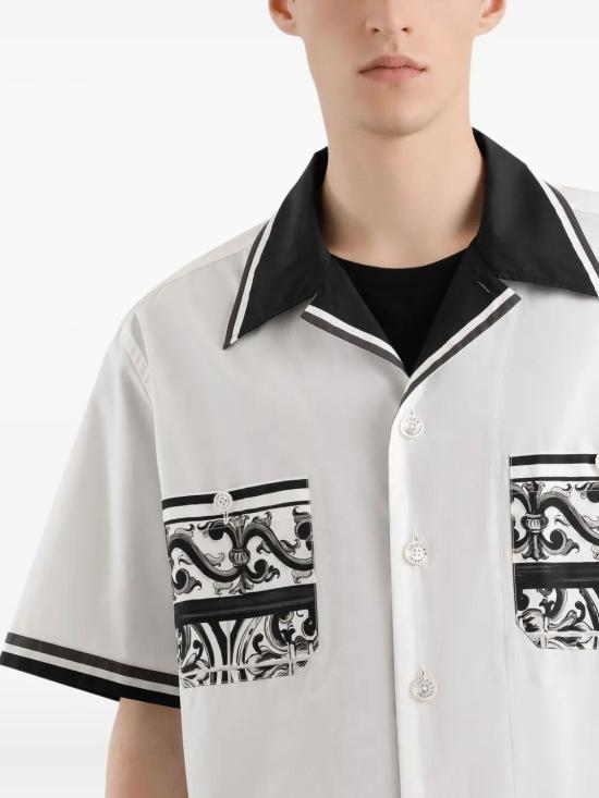 25FW 돌체앤가바나 반팔 셔츠 G5NO5TFI5JG HX5DQ MAIONERO - DOLCE & GABBANA