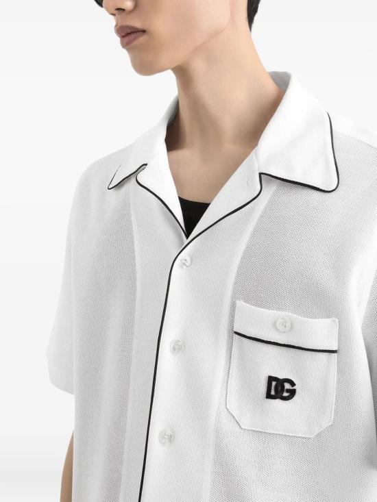 25FW 돌체앤가바나 반팔 셔츠 G5KS3ZHU7UT W0800 BIANCOOTT - DOLCE & GABBANA