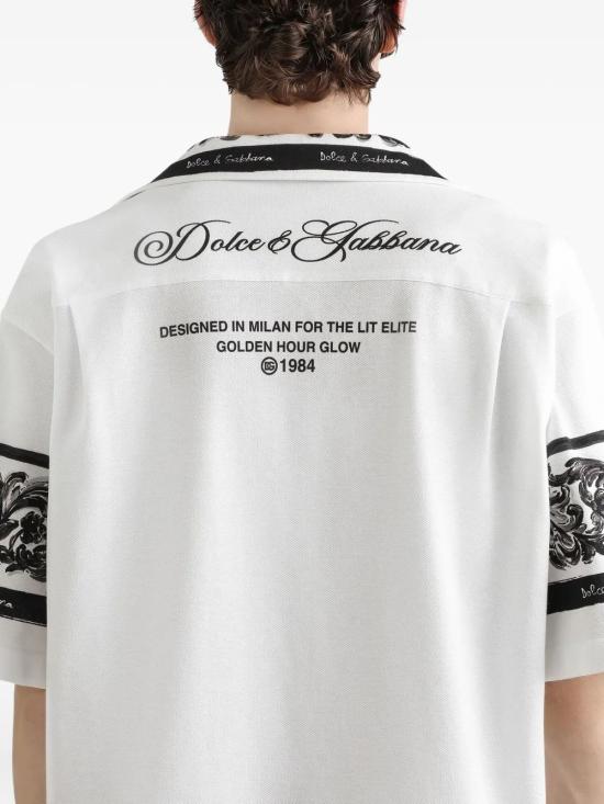 25FW 돌체앤가바나 반팔 셔츠 G5JH9TII7HN HX5DQ MAIONERO - DOLCE & GABBANA