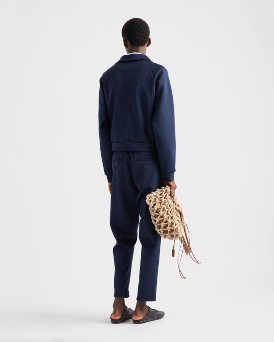 25FW 프라다 집업 니트 UJL37C1TQX F0008 BLEU - PRADA