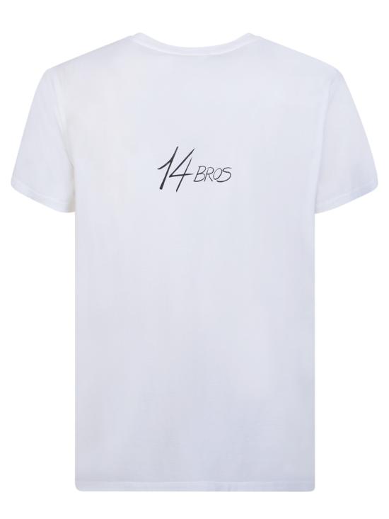  14 브로스 반팔 티셔츠 12679 A5128432 001 White - 14 BROS