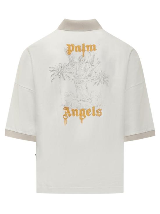 24FW 팜앤젤스 폴로 티셔츠 PMGB026F24FAB003 0322 WHITE - PALM ANGELS