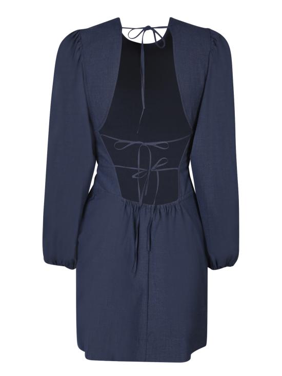 24FW 가니 미디 원피스 F8500 683 Blue - GANNI