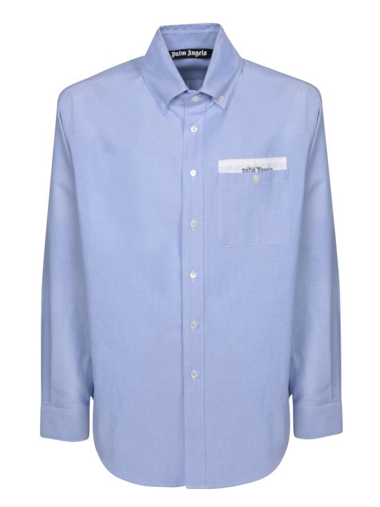 24FW 팜앤젤스 긴팔 셔츠 PMGE012E23 FAB001 4010 Blue