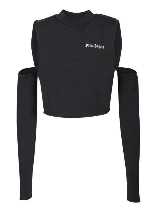 24FW 팜앤젤스 긴팔 티셔츠 PWAB029F23 FAB001 1003 Black