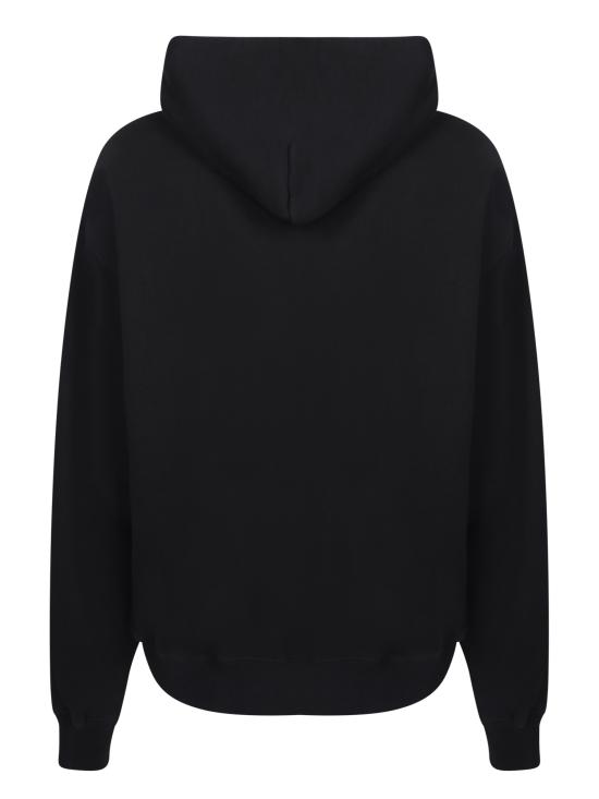 24FW 오프화이트 후드 티셔츠 OMBB085F23 FLE001 1001 Black - OFF WHITE