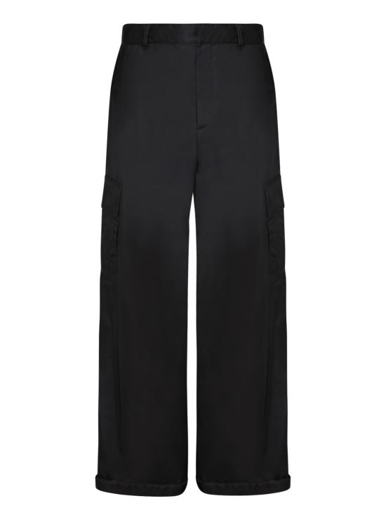  오프화이트 스트레이트 팬츠 OMCF037F23 FAB005 1010 Black