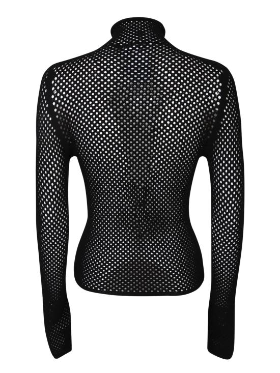 24FW 오프화이트 터틀넥 OWHF042F23 KNI001 1004 Black - OFF WHITE