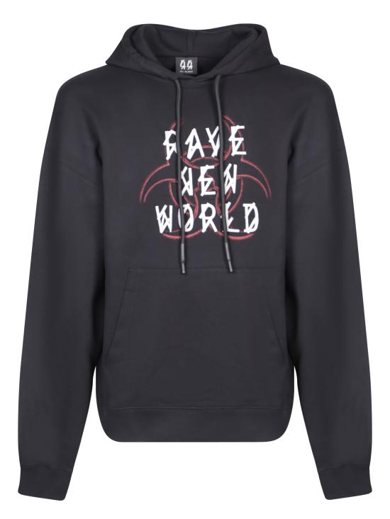  44레이블 후드 티셔츠 B0030277 FA139 P298 Black