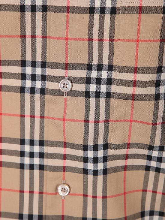  버버리 반팔 셔츠 8079589 A7028 Beige - BURBERRY