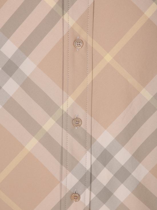  버버리 체크 긴팔 셔츠 8082194 B8686 Beige - BURBERRY