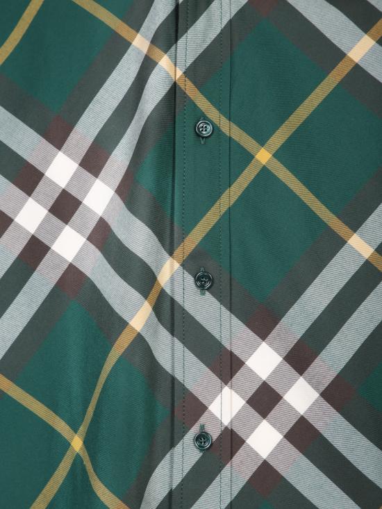  버버리 반팔 셔츠 8082903 B8660 Green - BURBERRY