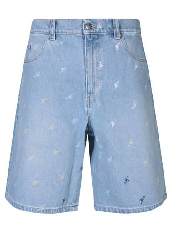  악셀 아리가토 데님 숏팬츠 A2154001 MID BLUE Blue