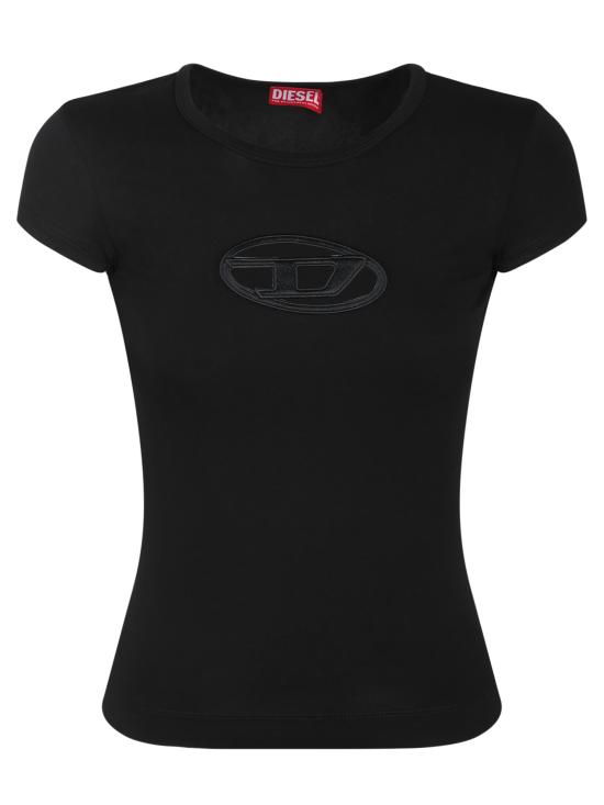 25SS 디젤 반팔 티셔츠 A06268 0AFAA 9XXA Black