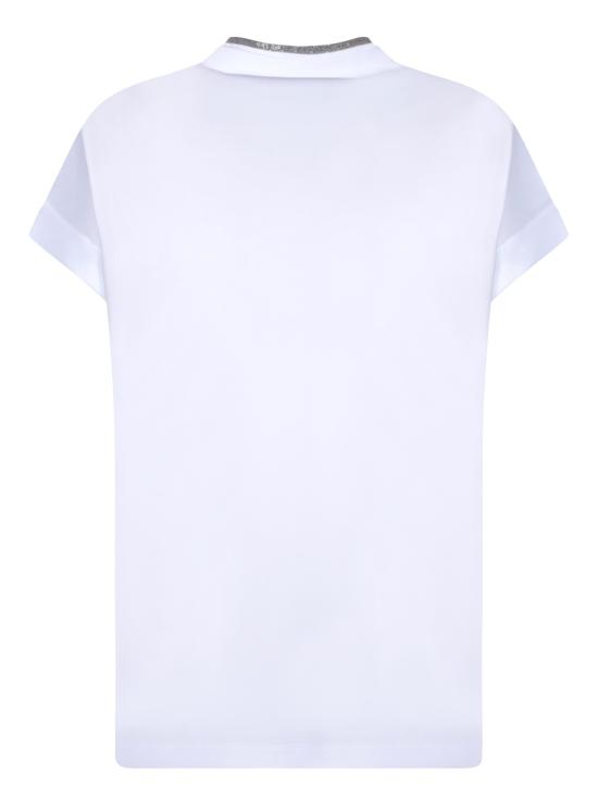 25SS 브루넬로 쿠치넬리 탑 M0T18BD222 C159 White - BRUNELLO CUCINELLI