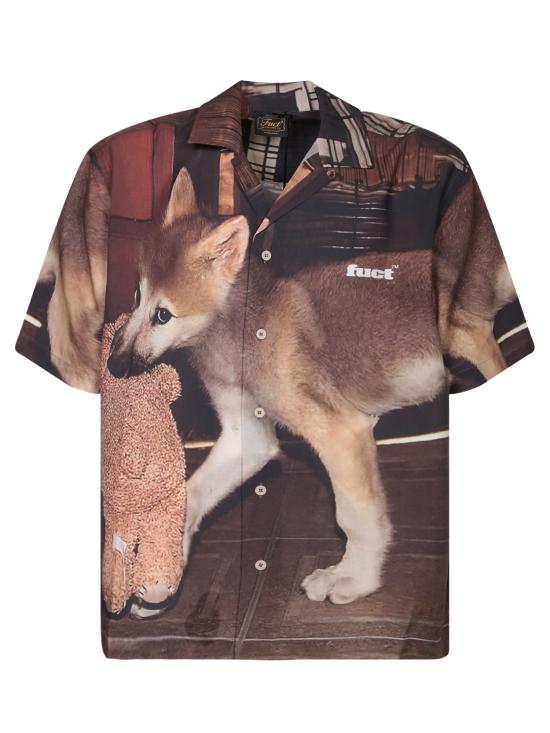  퍽트 반팔 셔츠 TBMW007 FA06 MLT0001 Brown