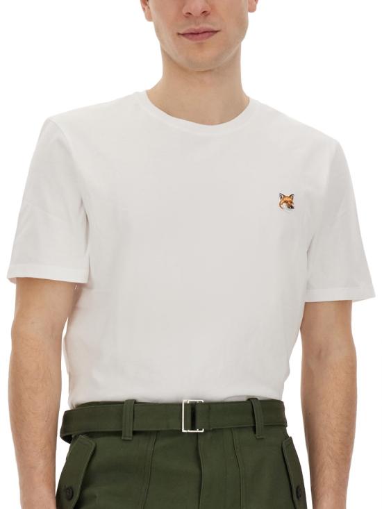 25FW 메종키츠네 반팔 티셔츠 LM00104 KJ0008 P100 White - MAISON KITSUNE