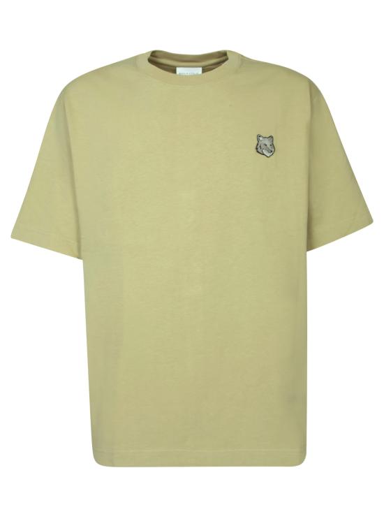 25SS 메종키츠네 볼드 폭스 헤드 패치 오버사이즈 티셔츠 LM00107 KJ0119 P357 Beige
