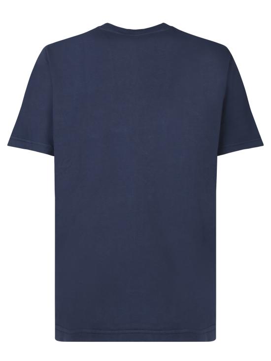 25FW 메종키츠네 스피디 폭스 패치 컴포트 티셔츠 MM00125 KJ0008 P476 Blue - MAISON KITSUNE