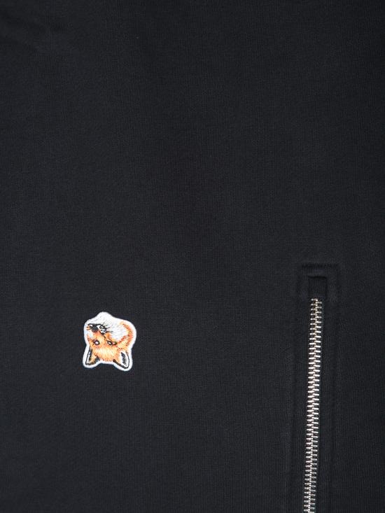 26FW 메종키츠네 폭스 헤드 패치 집업 스웨트셔츠 MM00314 KM0001 P199 Black - MAISON KITSUNE