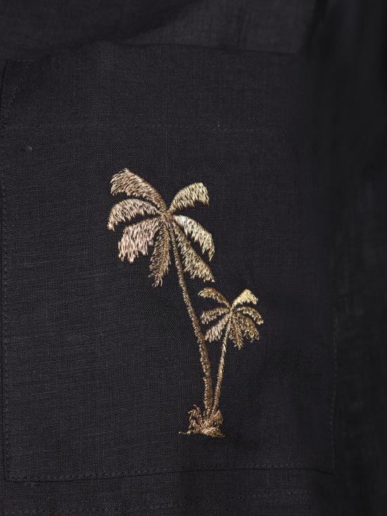  팜앤젤스 셔츠 PWGG003S24 FAB005 1076 Black - PALM ANGELS