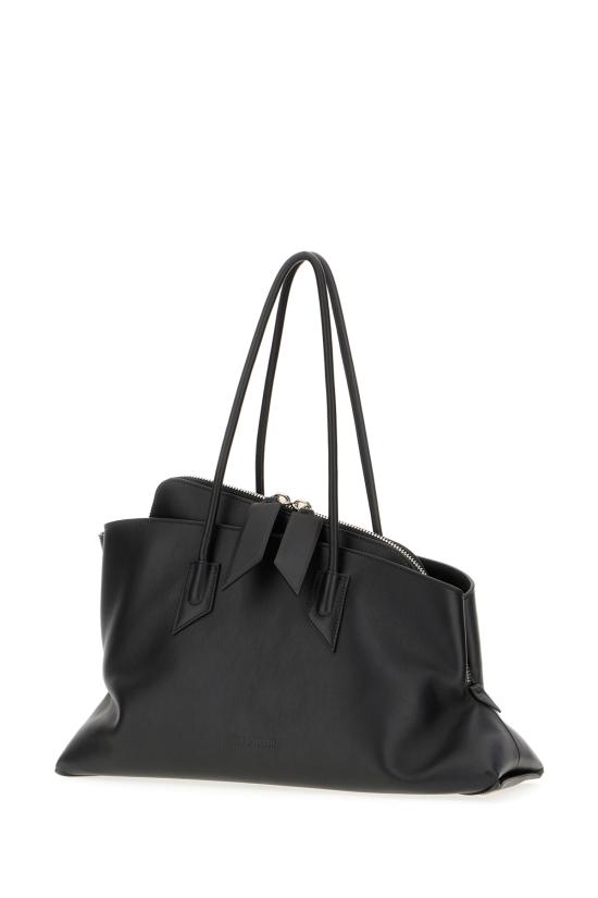 26FW 디 아티코 라 파세지아타 미디엄 탑 핸들 백 250WAH00054LBT019AA 100 Nero - THE ATTICO