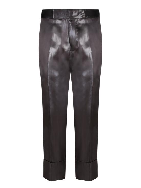  사피오 스트레이트 팬츠 N7 TWILL FLUI NERO Black