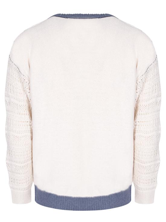  아토모 팩토리 스웨터 PE24AFU49 CC16 VR317 White - ATOMO FACTORY