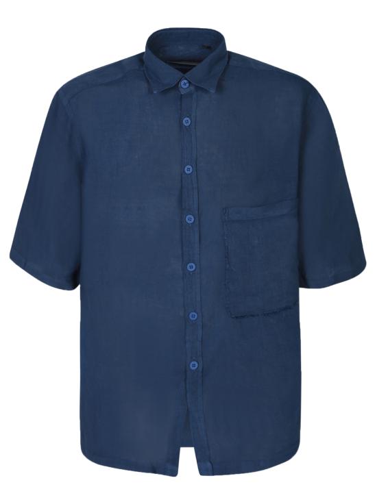 25SS 코스투메인 반팔 셔츠 STEFANO CORFU NOTTE Blue