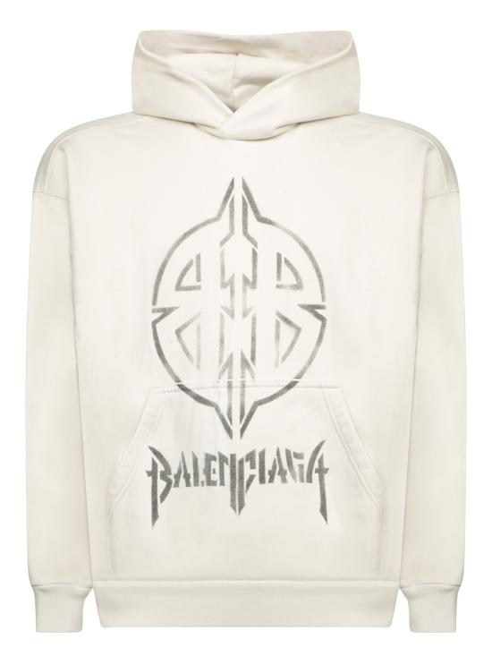 25FW 발렌시아가 미디엄 핏 후드 티셔츠 767877 TQVT3 9784 Beige