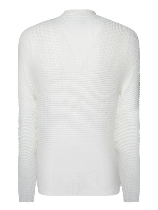 25FW 이세이 미야케 터틀넥 IM48FJ405 01 White - ISSEY MIYAKE