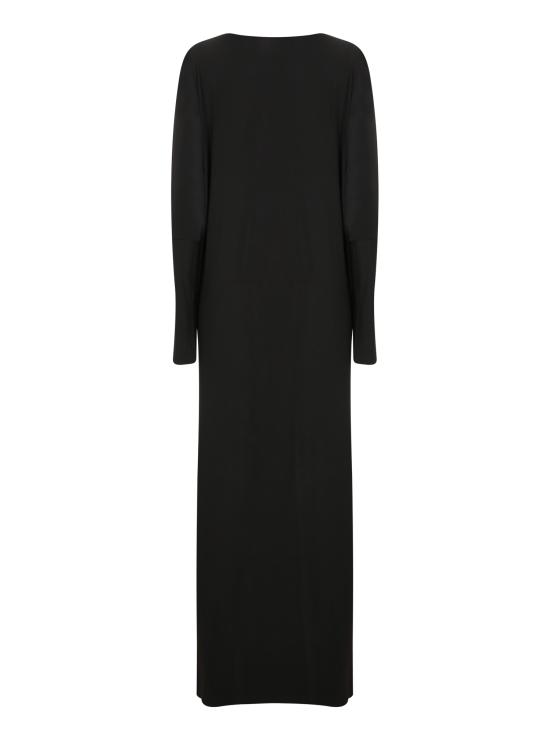 25FW 노마카말리 롱 원피스 KK3243 PLF85 001 Black - NORMA KAMALI