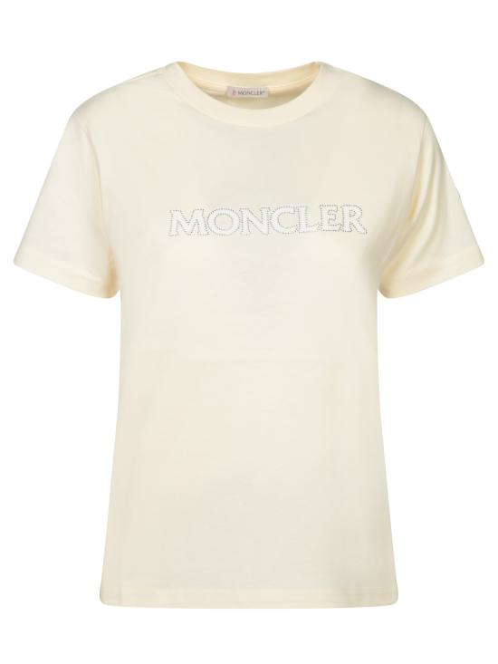 25FW 몽클레어 로고 코튼 티셔츠 8C00021 89AIJ 034 White