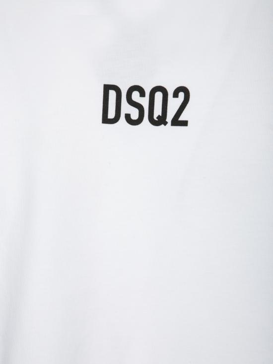 25FW 디스퀘어드2 반팔 티셔츠 S74GD1267 D20020 100 White - DSQUARED2