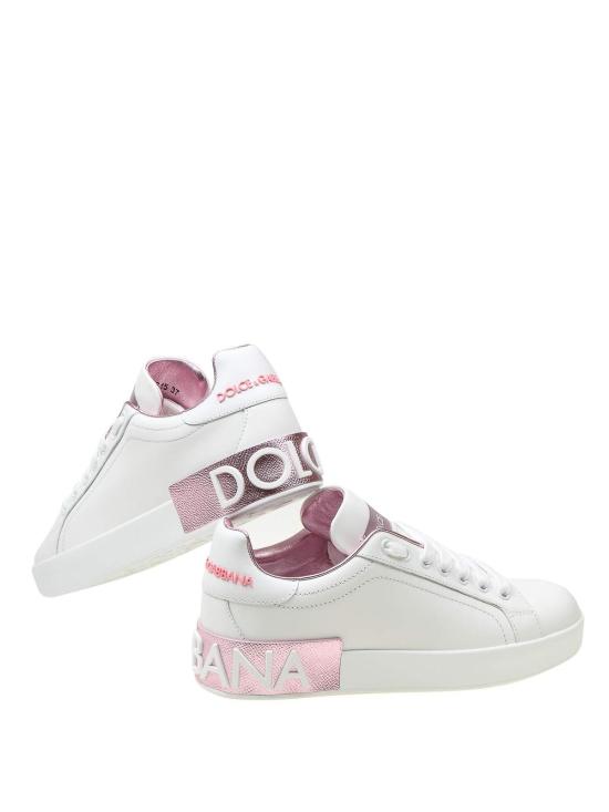 26SS 돌체앤가바나 카프스킨 나파 포르토피노 스니커즈 CK1544AX61587587 White - DOLCE & GABBANA