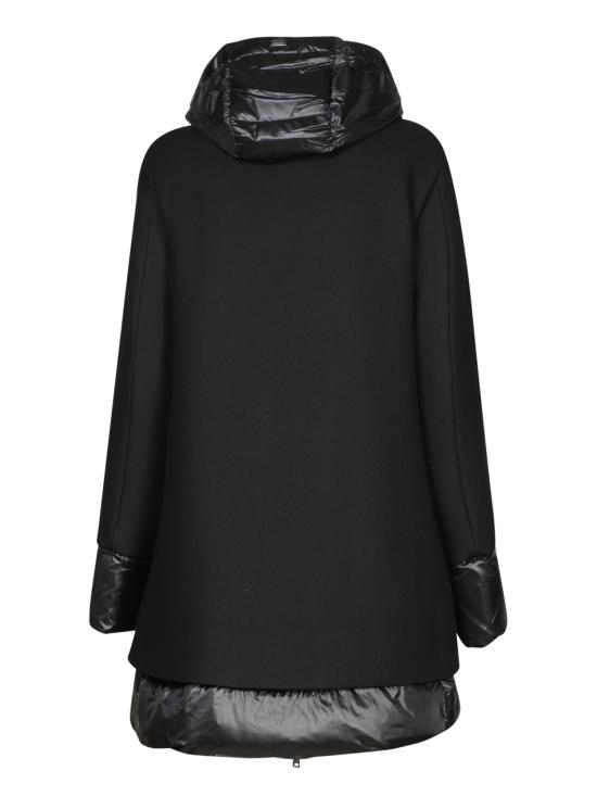 26FW 에르노 에코울 & 나일론 울트라라이트 A-셰이프 PI001966D 33344 9300 Black - HERNO