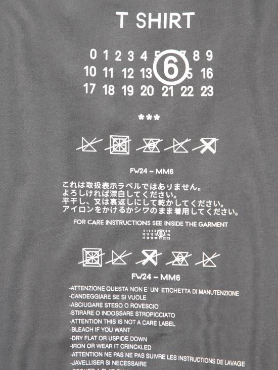 25FW MM6 메종마르지엘라 반팔 티셔츠 S52GC0320 S24311 860 Grey - MM6 MAISON MARGIELA