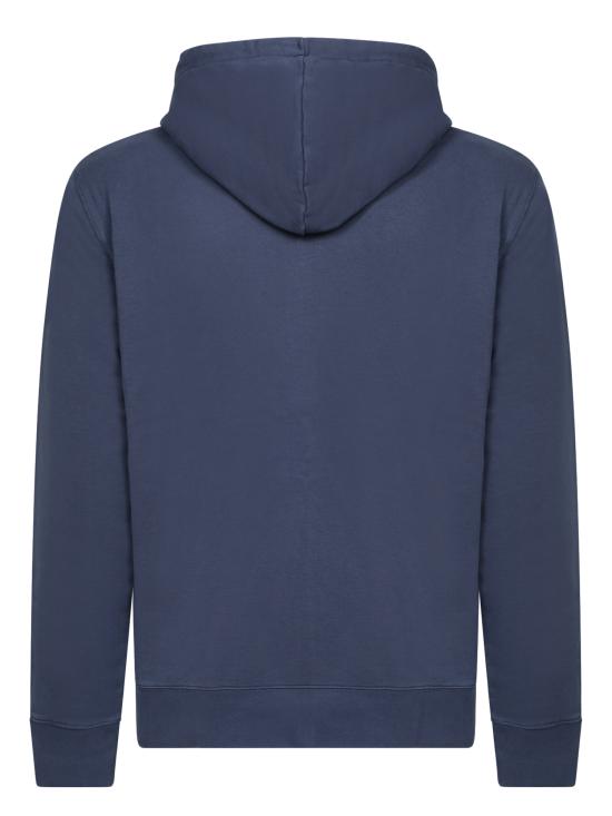 26FW 메종키츠네 칠랙스 패치 레귤러 후드 티셔츠 LM00706 KM0001 P494 Blue - MAISON KITSUNE