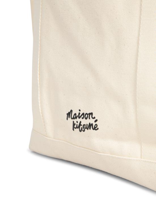26FW 메종키츠네 폭스 헤드 토트백 LW05101 WW0050 P700 White - MAISON KITSUNE