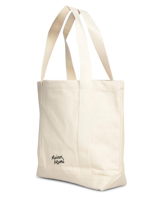 26FW 메종키츠네 폭스 헤드 토트백 LW05101 WW0050 P700 White - MAISON KITSUNE