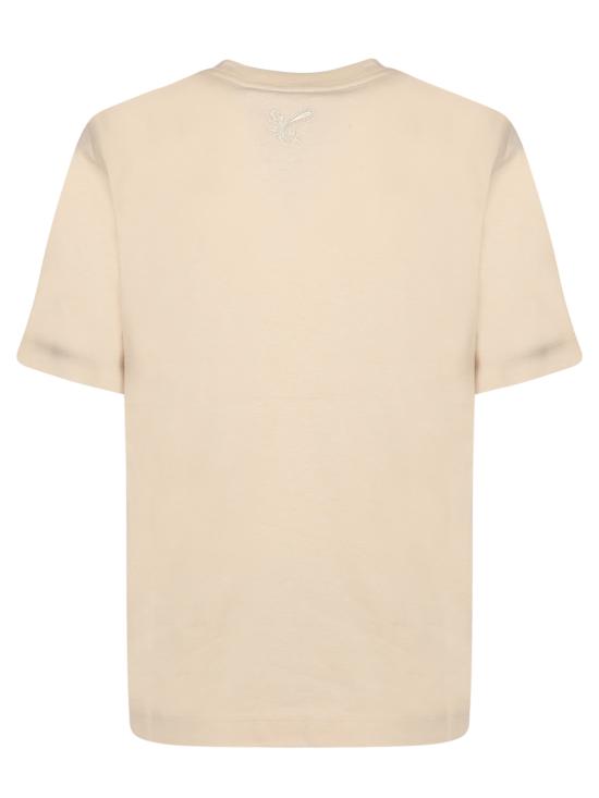 25FW 버버리 로고 코튼 티셔츠 8097925 C1490 Beige - BURBERRY