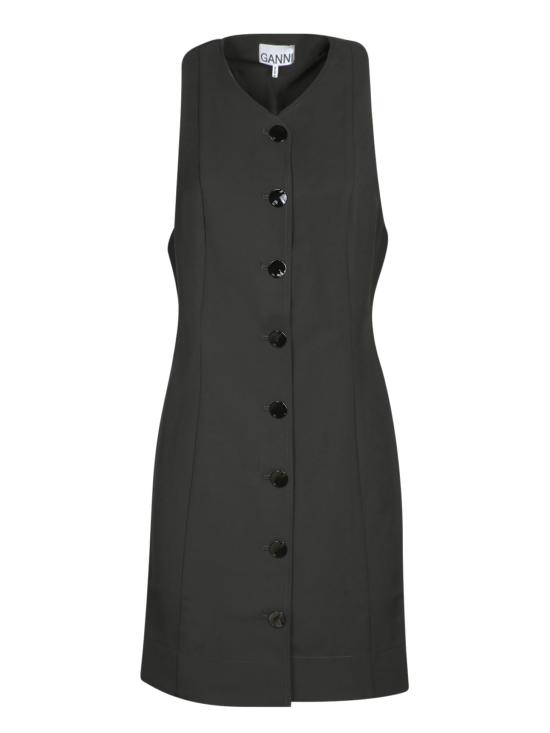 25FW 가니 원피스 F9224 099 Black